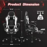 Thumbnail Gaming Chair with Footrest and Massage Lumbar Support — Gaming Seating Solutions, Shahoo
