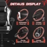 Thumbnail Gaming Chair with Footrest and Massage Lumbar Support — Gaming Seating Solutions, Shahoo