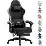 Thumbnail Gaming Chair with Pocket Spring Cushion, Linkage Armrests, and Footrest — Desk Chairs, GTPLAYER