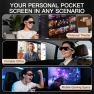 Thumbnail XR/AR Glasses with 160-inch Virtual Screen, 44° Field of View, 120Hz, 5000 Nits, 4K Display — Smart Glasses, THIИKAЯ
