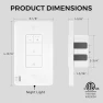 Thumbnail Dimmer Light Switch with Motion-Activated Wall Plate — Light Dimmers, Akicon