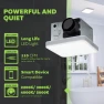 Thumbnail Smart Bathroom Fan with Alexa Voice Assistant, Color Changing LED Light, and Bluetooth Speakers — Ceiling Fans, Homewerks Worldwide