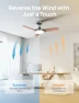 Thumbnail Smart Ceiling Fan with Lights — Ceiling Fans, Dreo