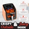 Thumbnail Air Fryer with Panoramic Window and Interior Light — Air Fryers, Gourmia