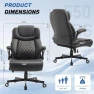 Thumbnail Big and Tall Office Chair with Inflatable Lumbar Support — Desk Chairs, Sofetura