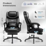 Thumbnail Kneading Massage Office Chair with Footrest — Desk Chairs, CHAIRKER