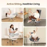 Thumbnail Office Chair with Flip Armrests and Foot Rest — Desk Chairs, HOMRELEXA