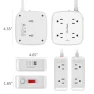 Thumbnail Surge Protector Power Strip with 8 Outlets and 4 USB Ports — Power Solutions & Surge Protection, YISHU