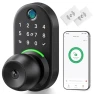 Thumbnail Keypad Smart Door Lock with Knob — Electromagnetic Security Locks, Yamiry