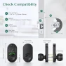 Thumbnail Keypad Smart Door Lock with Knob — Electromagnetic Security Locks, Yamiry