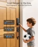 Thumbnail Wi-Fi Smart Door Lock Deadbolt with Handle Set — Electromagnetic Security Locks, Philips