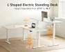 Thumbnail Electric L-Shaped Standing Desk with Height Adjustment — Office, Casaottima