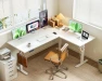 Thumbnail Electric L-Shaped Standing Desk with Height Adjustment — Office, Casaottima