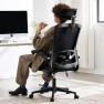 Thumbnail Ergonomic Office Chair with Adjustable Lumbar Support and Headrest — Desk Chairs, Fizzin