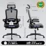 Thumbnail Ergonomic Office Chair with Adjustable Lumbar Support and Headrest — Desk Chairs, Fizzin