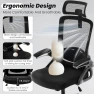 Thumbnail Ergonomic Office Chair with Adjustable Lumbar Support and Headrest — Desk Chairs, Fizzin