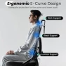 Thumbnail Ergonomic Office Chair with Adjustable Lumbar Support and Headrest — Desk Chairs, Fizzin