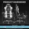 Thumbnail Gaming Chair with Footrest and Lumbar Support — Gaming Chairs, GTPLAYER