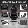 Thumbnail Gaming Chair with Footrest, Massage Lumbar Support, and Gel Pad — Gaming Chairs, Morkprism