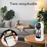 Thumbnail Indoor Smart Camera with 360° Vision, Motion Tracking, 2-Way Audio, and Treat Toss — Cameras & Monitors, Bobotails