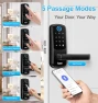 Thumbnail Keyless Entry Fingerprint Smart Door Lock with Built-in Wi-Fi, Touch Digital Keypad and Handle — Deadbolts, Aceele