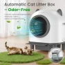 Thumbnail Self Cleaning Litter Box with Cat Ears Design — Waste Bins, OROLEY