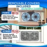 Thumbnail Window Fan with Dual 3-Speed Fans, Auto-Locking Expanders, 3 Modes, Wi-Fi App Control, Fabric Cover & Bug Screen — Window Ventilation Solutions, Comfort Zone