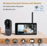Thumbnail Wireless Video Doorbell with Monitor — Security Cameras, TKMARS