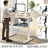 Thumbnail Electric Height Adjustable Standing Desk with Drawer and Memory Preset — Office, SHW