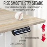Thumbnail Electric Height Adjustable Standing Desk with Drawer and Memory Preset — Office, SHW