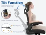 Thumbnail Ergonomic Office Chair with Adjustable Headrest and Lumbar Support — Desk Chairs, TRALT