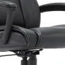 Thumbnail Executive Office Chair with Layered Body Pillows, Contoured Lumbar, Adjustable Seat Height, Bonded Leather — Desk Chairs, Serta