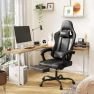 Thumbnail Gaming Chair with Footrest and Massage Lumbar Support — Massage Chairs, ErgoDesign