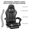 Thumbnail Gaming Chair with Footrest and Massage Lumbar Support — Massage Chairs, ErgoDesign
