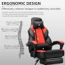Thumbnail Gaming Chair with Footrest, Massage Lumbar Support, Height Adjustment, and 360° Swivel Seat — Gaming Chairs, Shintenchi