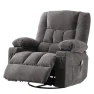 Thumbnail Swivel Recliner Chair with Vibration Massage and Lumbar Heat — Recliners, MAHOMICO