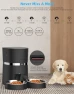 Thumbnail Automatic Pet Feeder with WiFi, App Control, Two-Way Splitter, Two Bowls, Voice Recorder, and Portion Control — Automatic Feeders, WellToBe