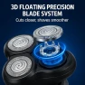 Thumbnail Rechargeable Rotary Electric Shaver with 3D Floating Heads — Rotary, ABEAUROOSE