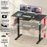 Thumbnail Electric Height Adjustable Standing Desk with Drawer and Memory Preset — Office, SHW