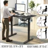 Thumbnail Electric Height Adjustable Standing Desk with Drawer and Memory Preset — Office, SHW