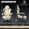Thumbnail Music Gaming Chair with Built-in Speakers and Footrest, GTPLAYER