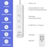 Thumbnail Remote Control Power Strip with 3 Independent Outlets, 4 USBs, Extension Cord, Overload Protection, Wall Mount — Power Solutions & Surge Protection, BN-LINK