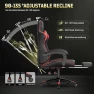 Thumbnail Gaming Chair with Footrest and Massage Lumbar Support — Gaming Chairs, Bigzzia