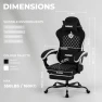 Thumbnail Gaming Chair with Massage, Ergonomic Design, Footrest, Headrest, and Lumbar Support — Ergonomic Chair, NIONIK