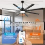 Thumbnail Industrial Smart Ceiling Fan with Light and Remote Control — Ceiling Fans, Minislak