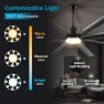 Thumbnail Industrial Smart Ceiling Fan with Light and Remote Control — Ceiling Fans, Minislak