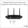 Thumbnail 4-Stream WiFi 6 Router — Modem Router Combos, NETGEAR