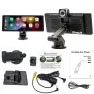 Portable Car Player with IPS Display, Dash Cam, Wireless CarPlay, Android Auto, BT/USB/TF/AUX, Multimedia, Smart Stereo... — Car Infotainment System, Auto Launcher