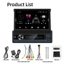 Universal Car Radio Receiver with Android, 7-inch Electric Sliding Screen, Wireless Multimedia Player, CarPlay,... — Car Infotainment System, Auto Accessories Home