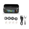 Universal Tire Pressure Monitoring System with Solar Watch and LCD Display — TPMS, Auto Gallery
